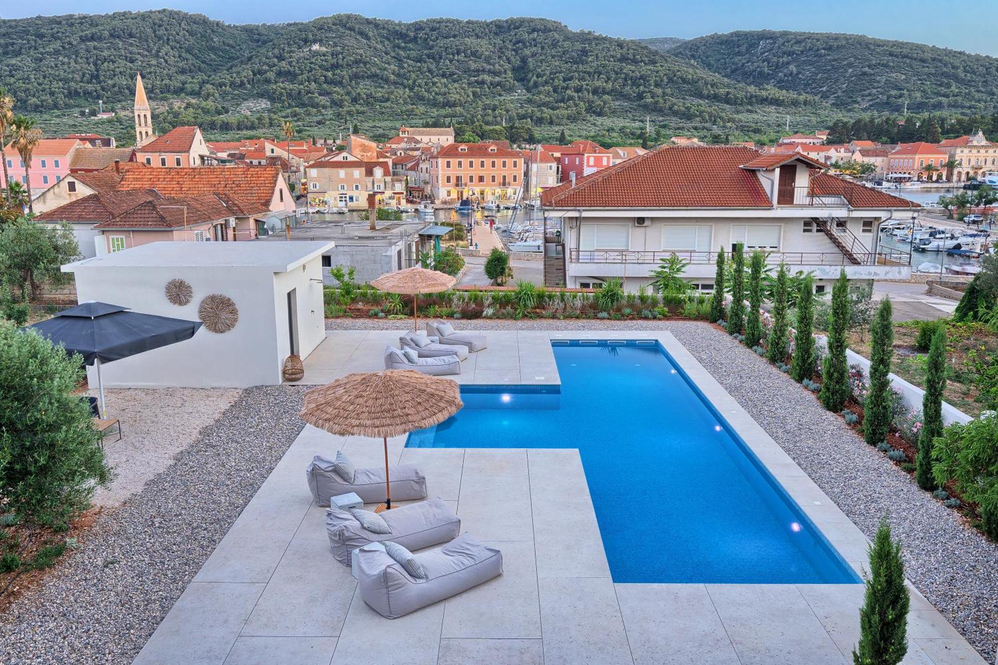Hvar Luxury Villa And Pool With View In Heart Of Stari Grad Stari Grad  Bagian luar foto